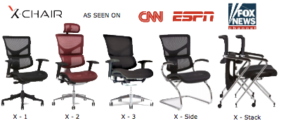 Chairs as Seen on CNN, ESPN, and Fox News